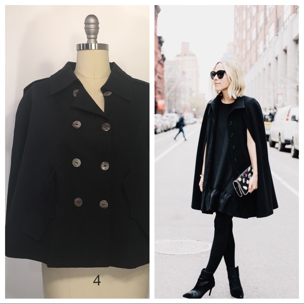 Cynthia Rowley Gabardine Cape